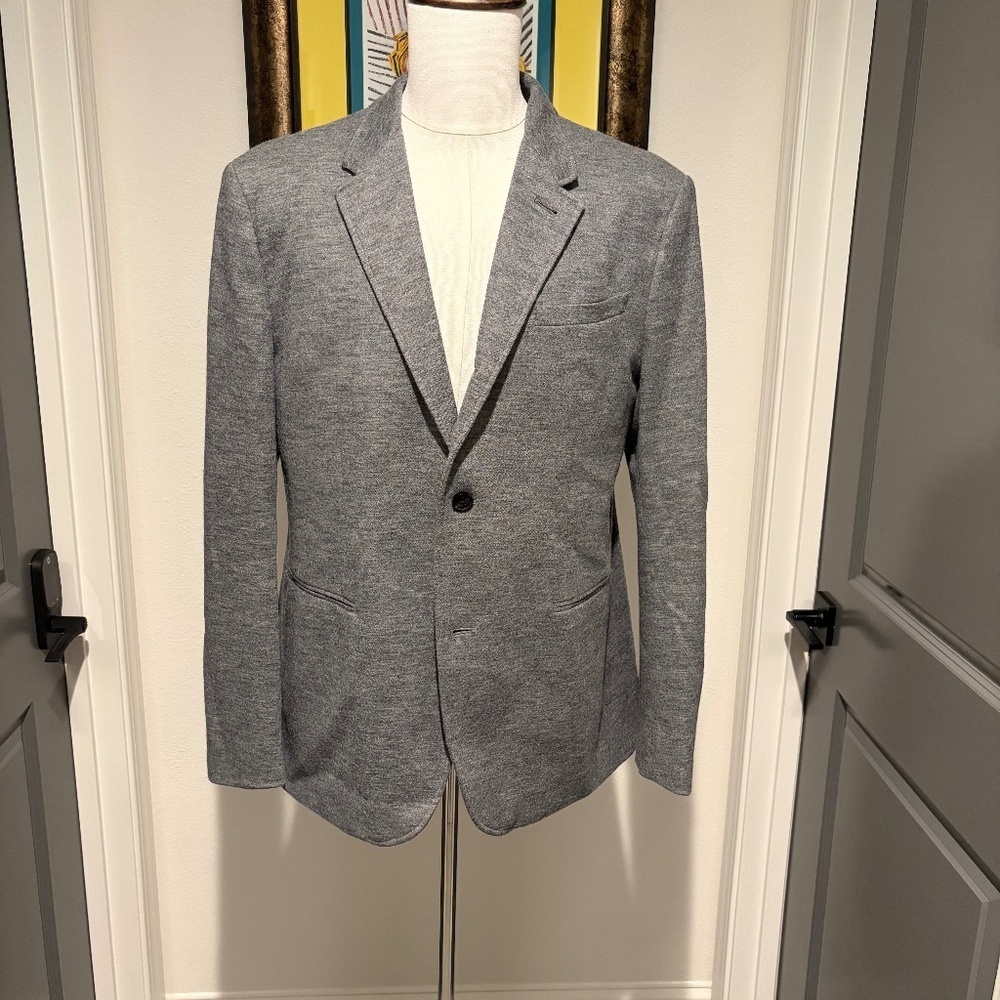 John Varvatos Men's Charcoal Gray Tailored Blazer Sport Coat 44R